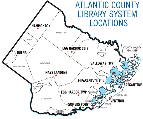 map of atlantic county nj About Us Atlantic County Library System map of atlantic county nj